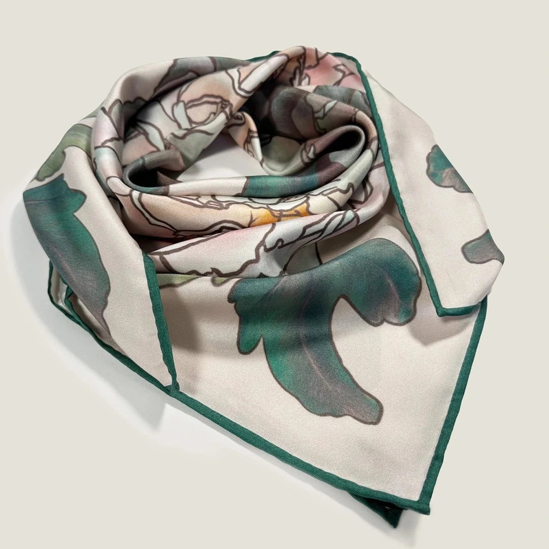 Peonies in Bloom Scarf - Petal Blush