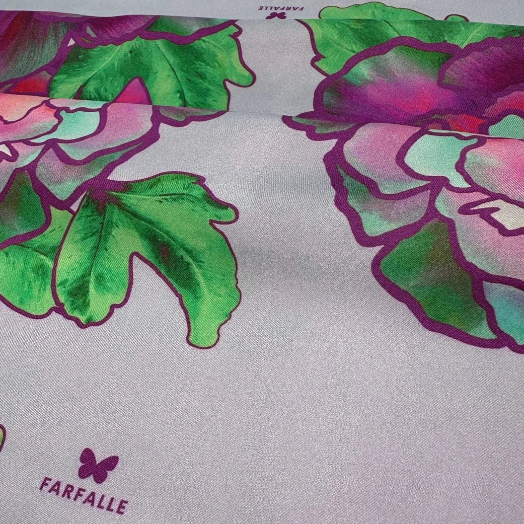 Peonies in Bloom Scarf - Violet Meadow