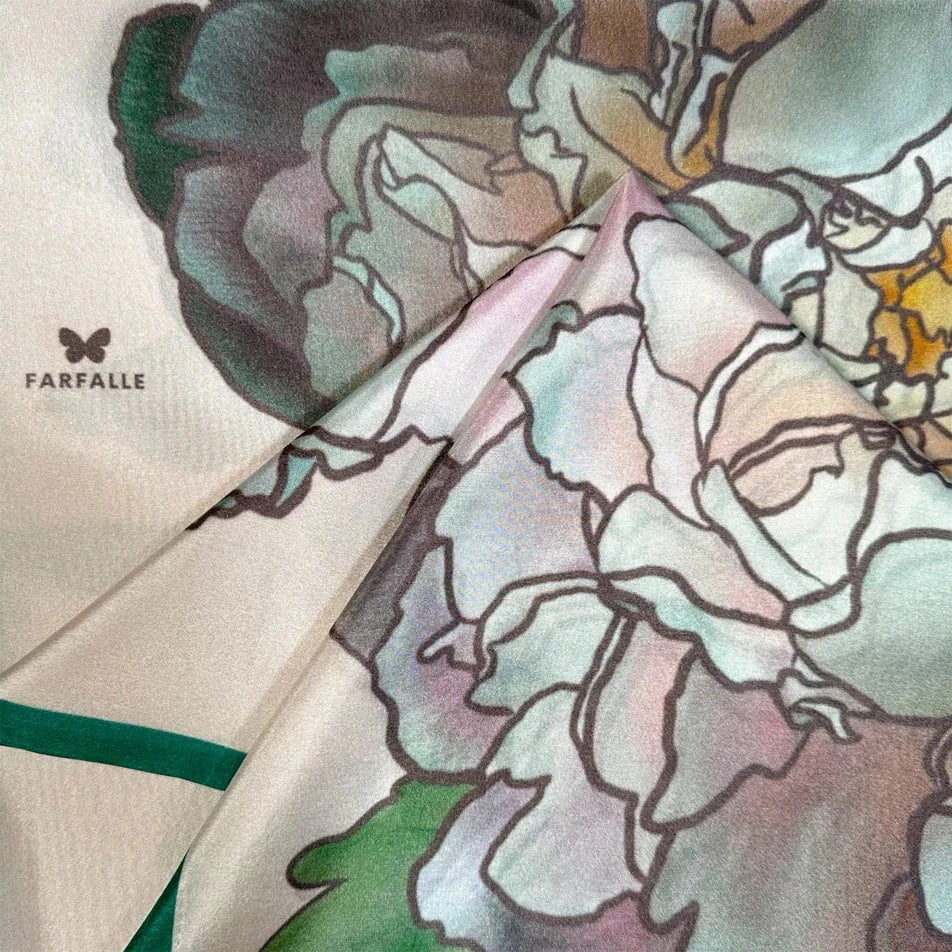 Peonies in Bloom Infinity Scarf - Petal Blush