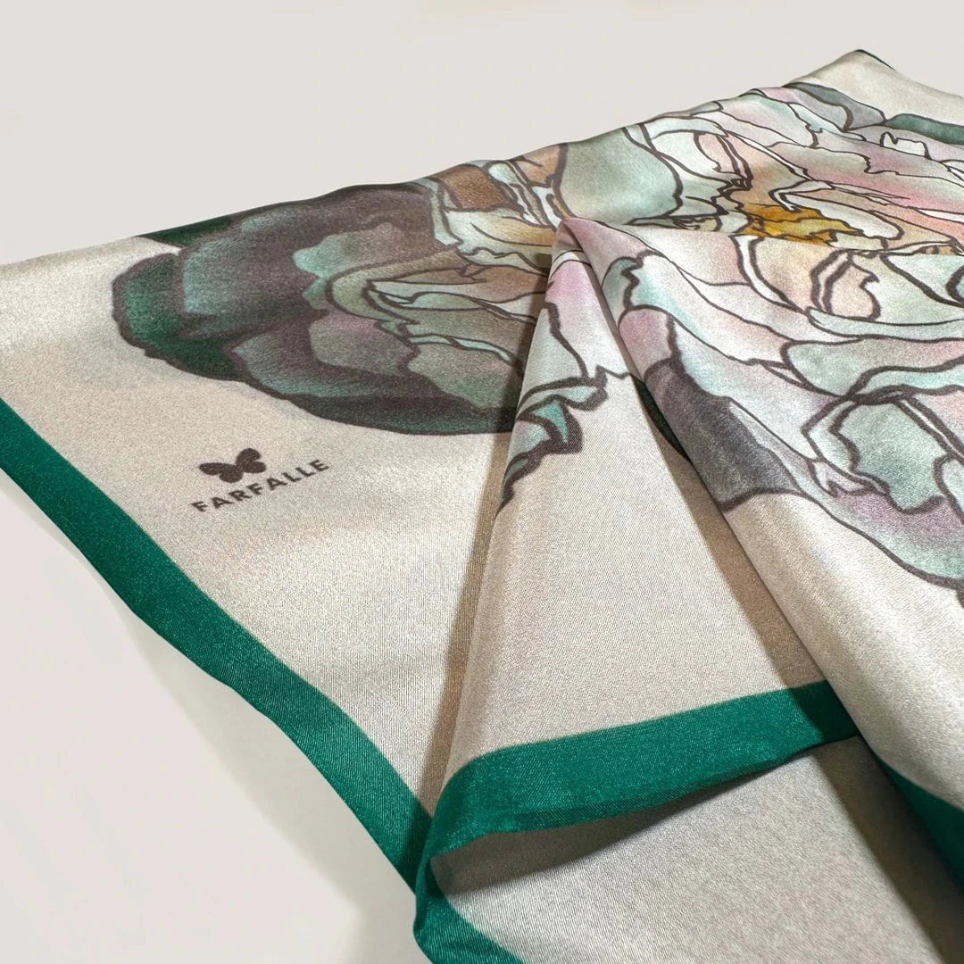 Peonies in Bloom Infinity Scarf - Petal Blush