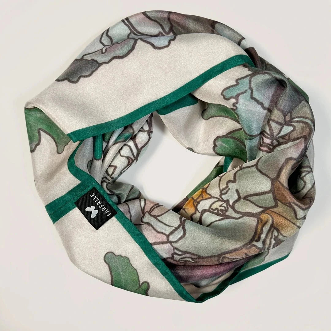 Peonies in Bloom Infinity Scarf - Petal Blush