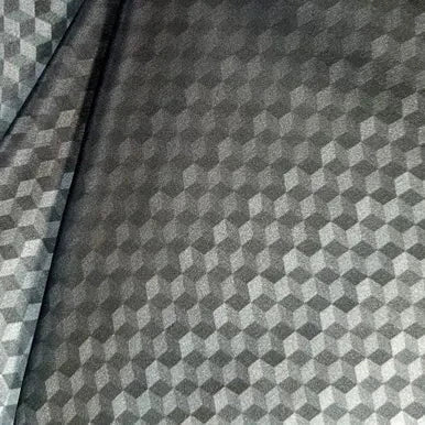 Ombre Cubes Infinity Scarf - Smoky Noir