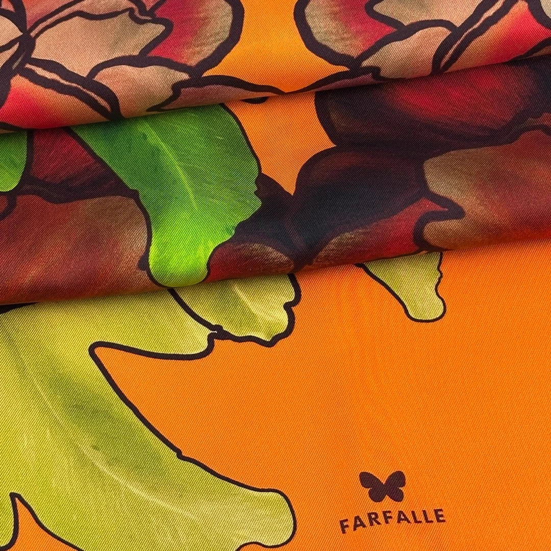 Peonies in Bloom Scarf - Harvest Glow