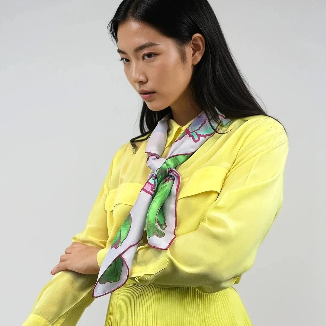 Peonies in Bloom Scarf - Violet Meadow