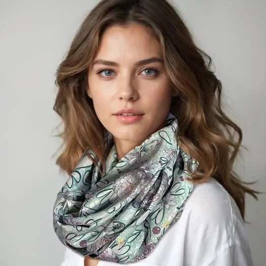 Petal Drift Infinity Scarf