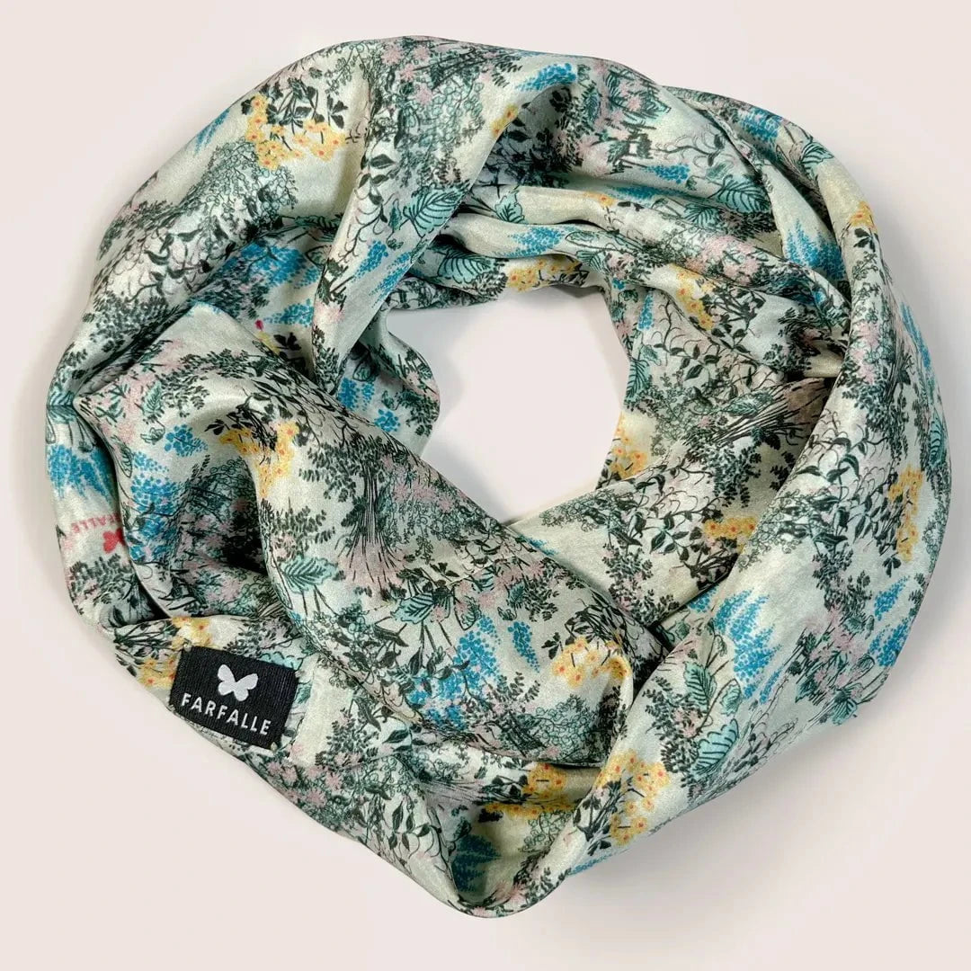 Wildflower Garden Infinity Scarf - Sandstone