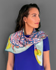 Peonies in Bloom Scarf - Watercolor Wisp