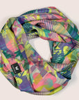 Geo Deco Infinity Scarf - Flamingo Pink