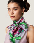 Peonies in Bloom Scarf - Violet Meadow