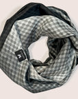 Ombre Cubes Infinity Scarf - Smoky Noir